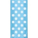 Teal Dots Cello Bags 20ct