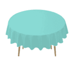 Aqua Round Table Cover