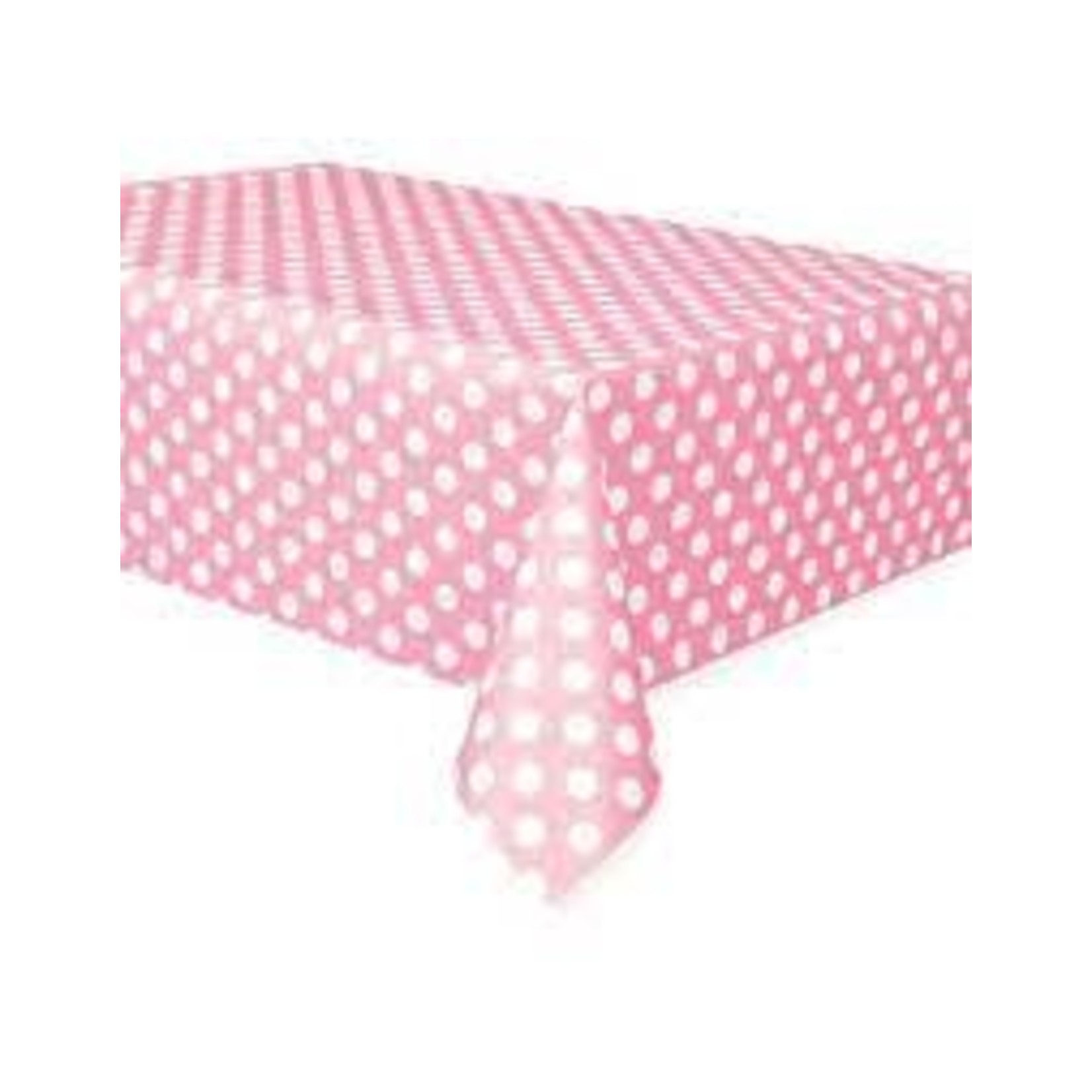 Lovely Pink Polk-A-Dot Table Cover