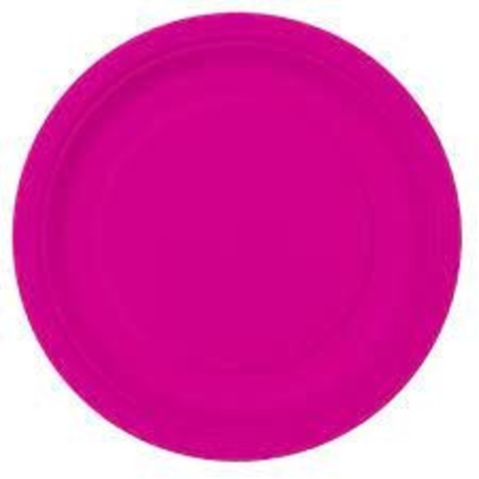 9" Neon Pink Round Plates 16ct