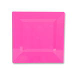 Hot Pink 7.25" Square Classic Plates