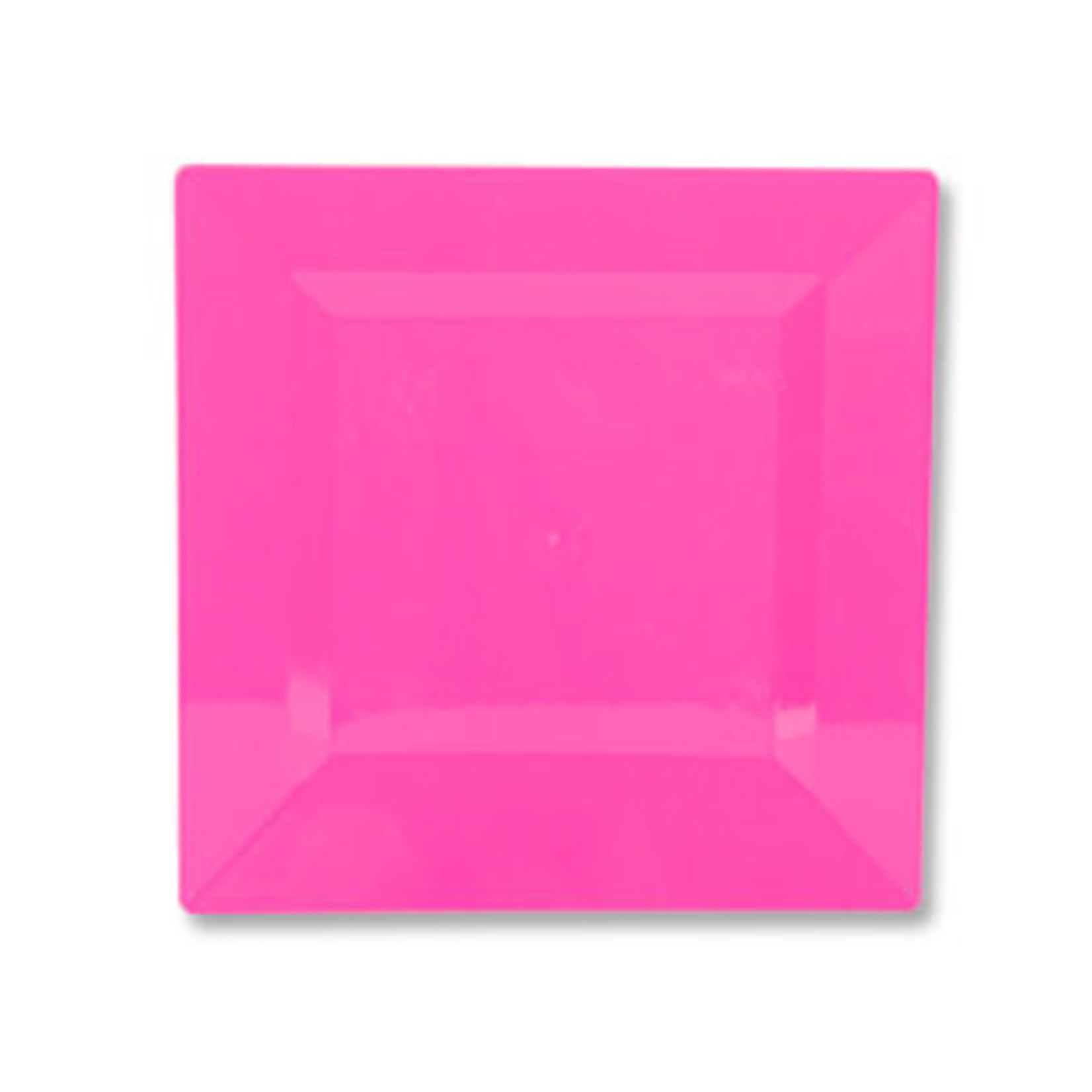 Hot Pink 7.25" Square Classic Plates