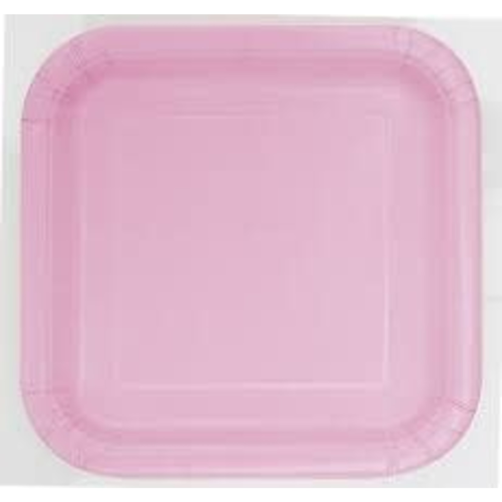 Lovely Pink Squared Cake Plates 16ct
