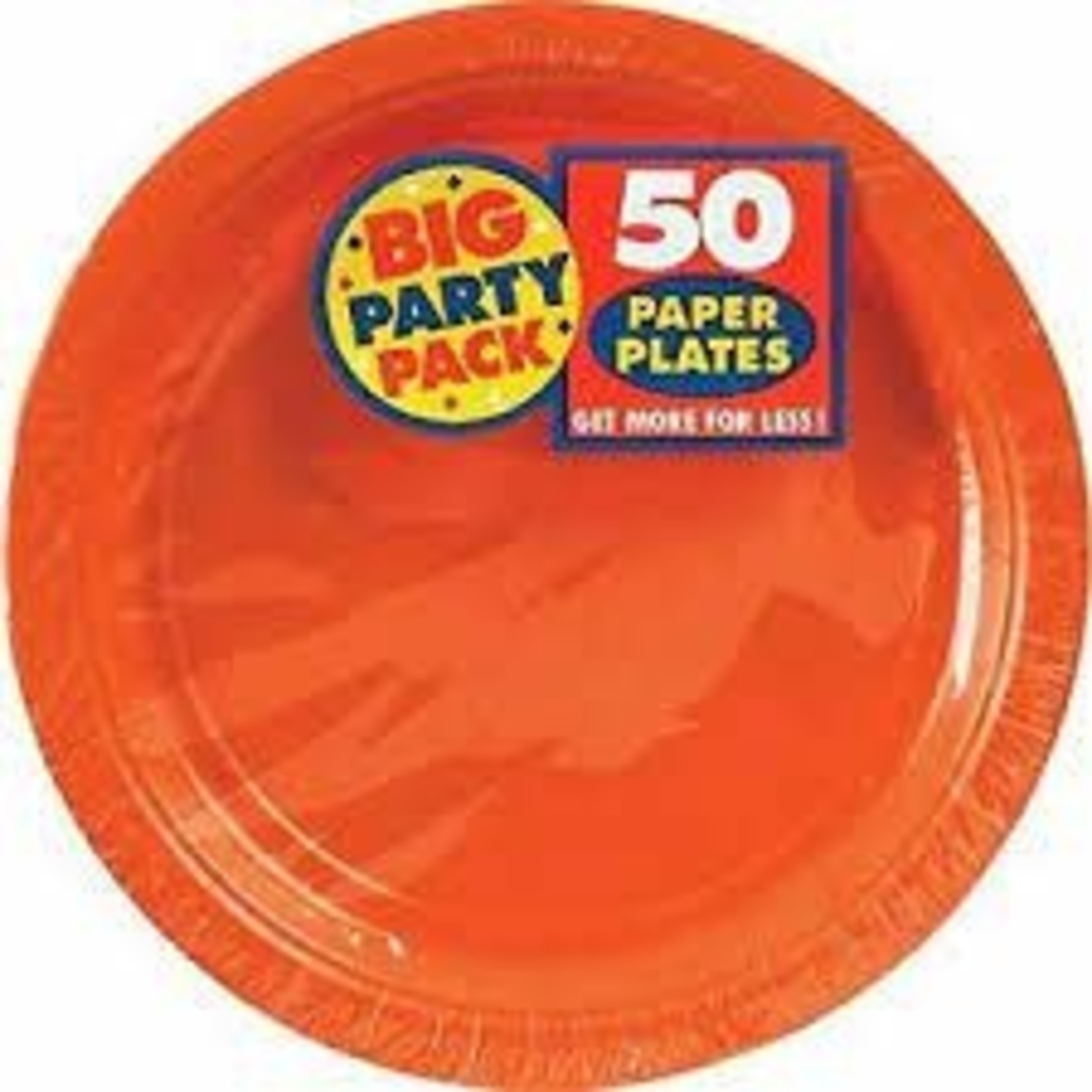 Orange 7" Plates 50ct