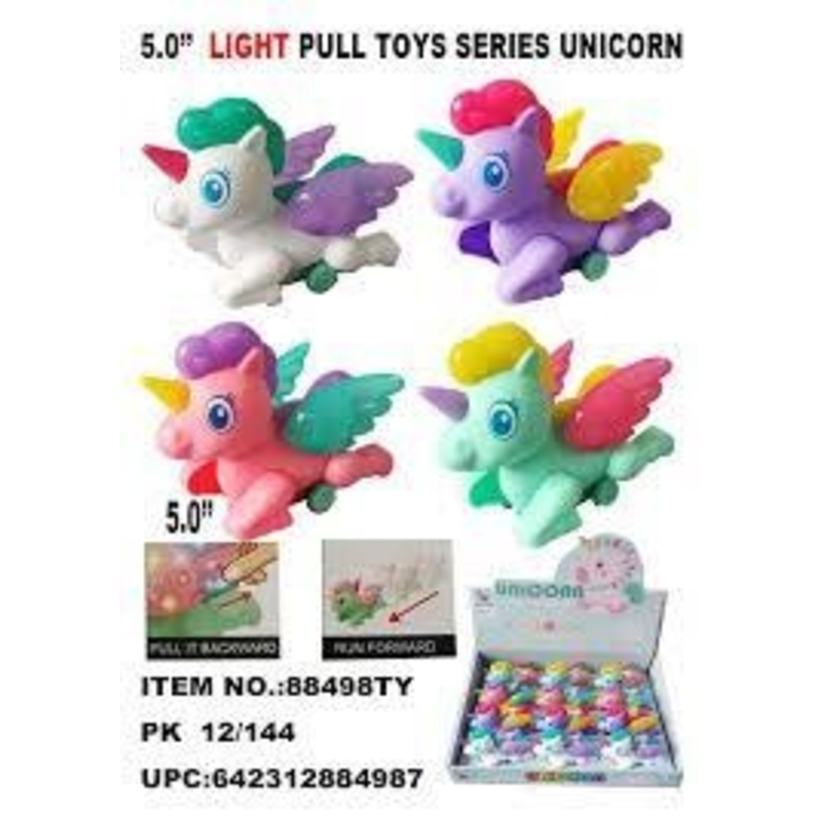 Unicorn Pull Toys 1dz
