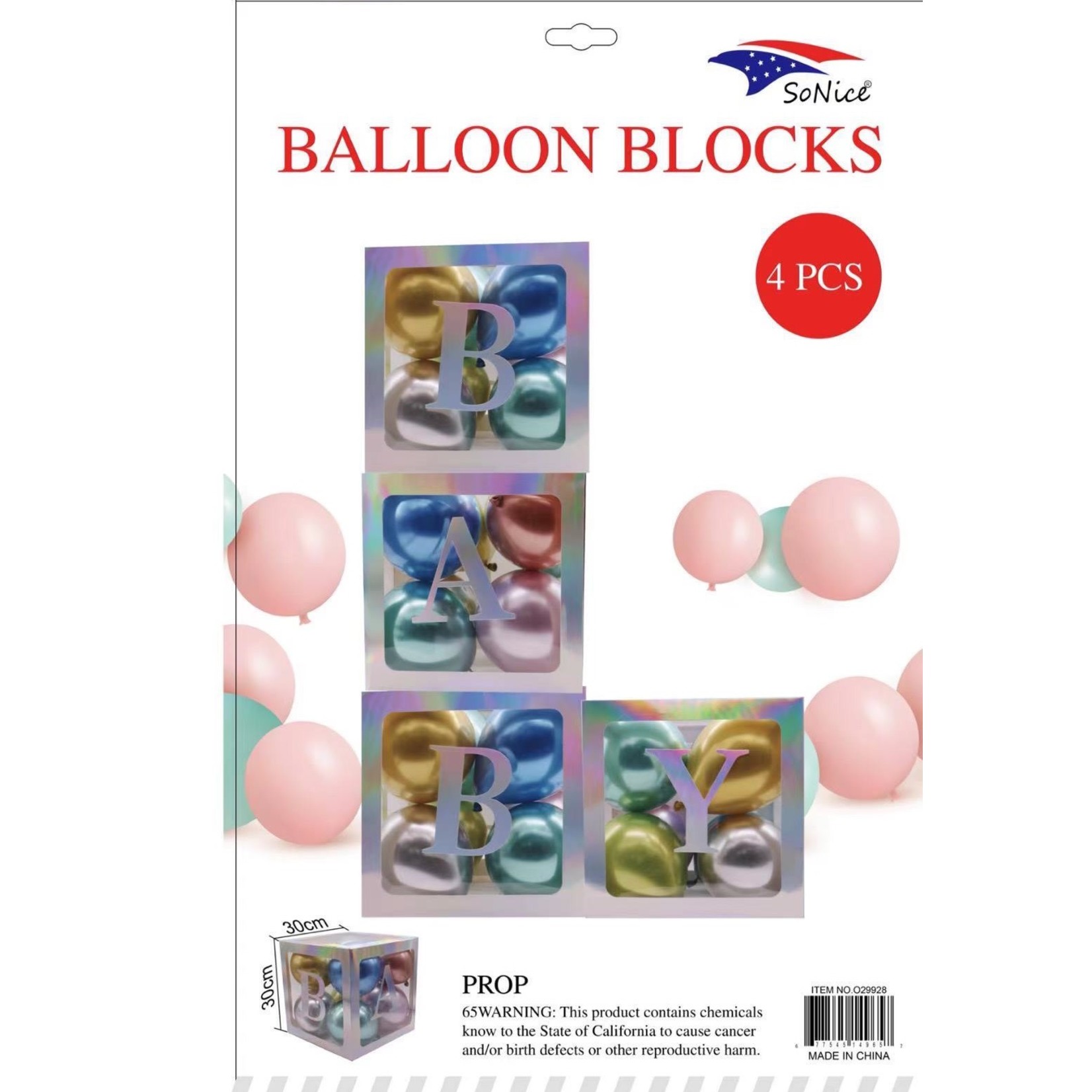 Balloon Blocks Iridescent