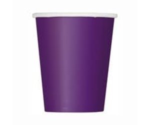  Plain Deep Purple Disposable Paper Cups - 9oz, 14 Count - Ideal  for Parties, Picnics, & All Occasions : Health & Household