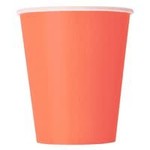 Coral Solid 9oz Paper Cups 14ct