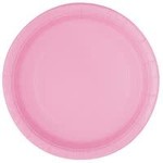 Lovely Pink Solid Round 7" Dessert Plates 20 ct
