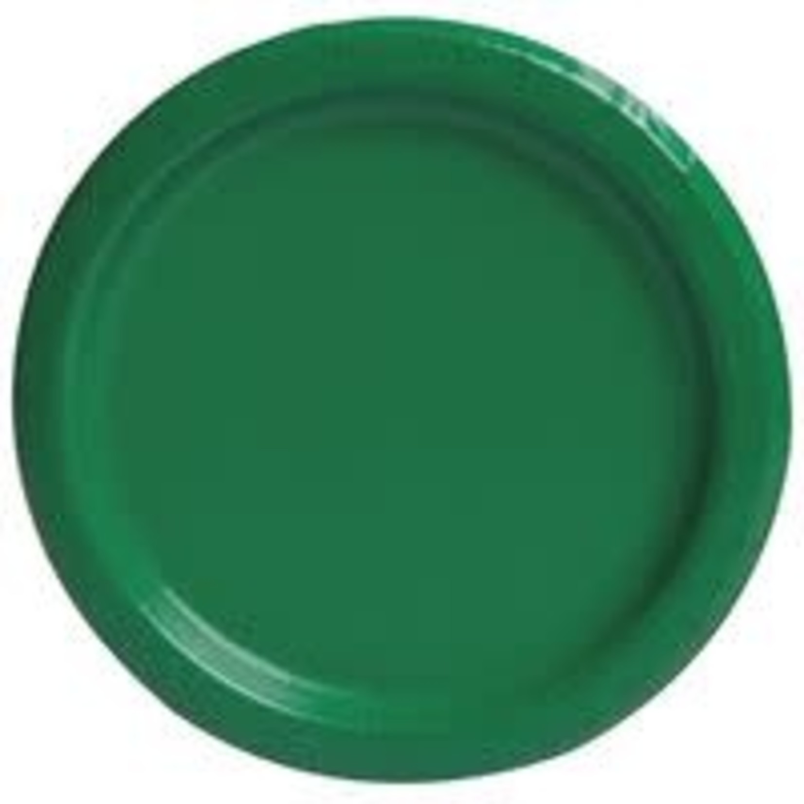 Emerald Green Solid Round 7" Dessert Plates  20ct