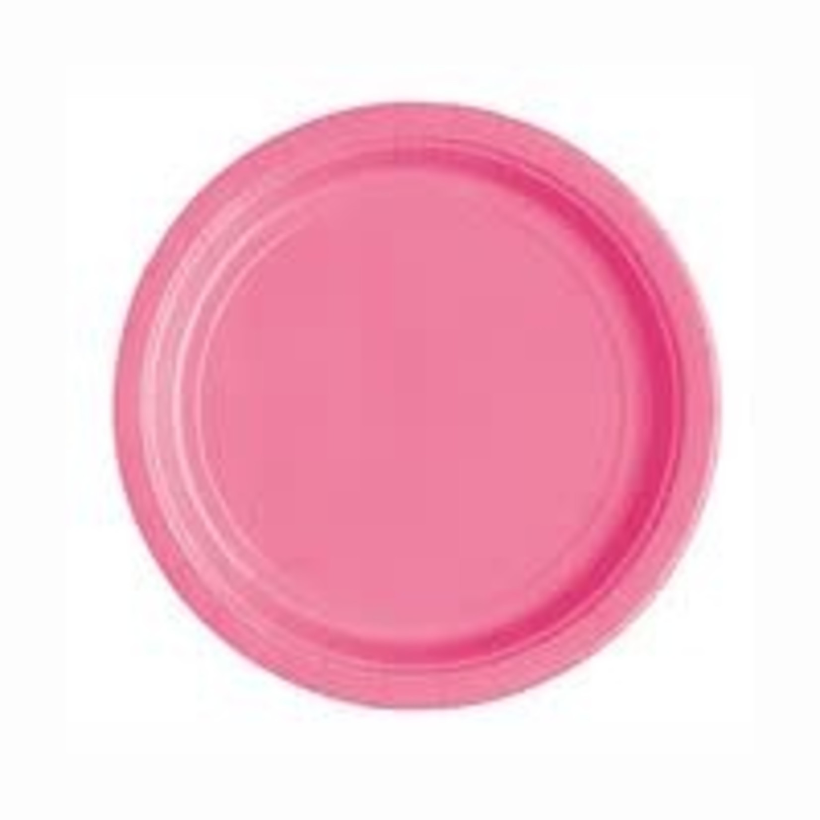 Hot Pink Solid Round 7" Dessert Plates 20ct