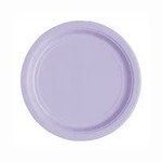 Lavender Solid Round 7" Dessert Plates 20ct