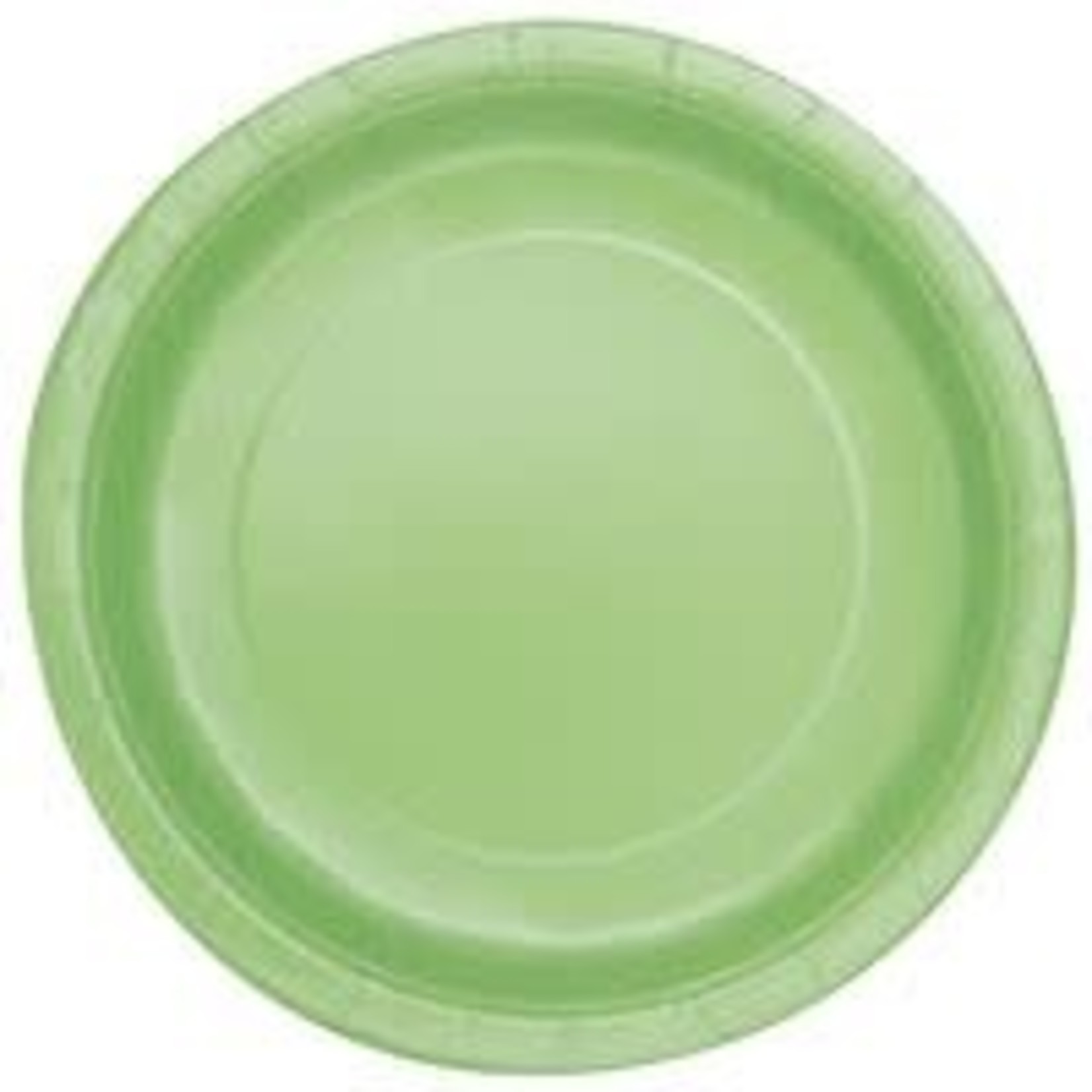 Apple Green Solid Round 7" Dessert Plates 20ct