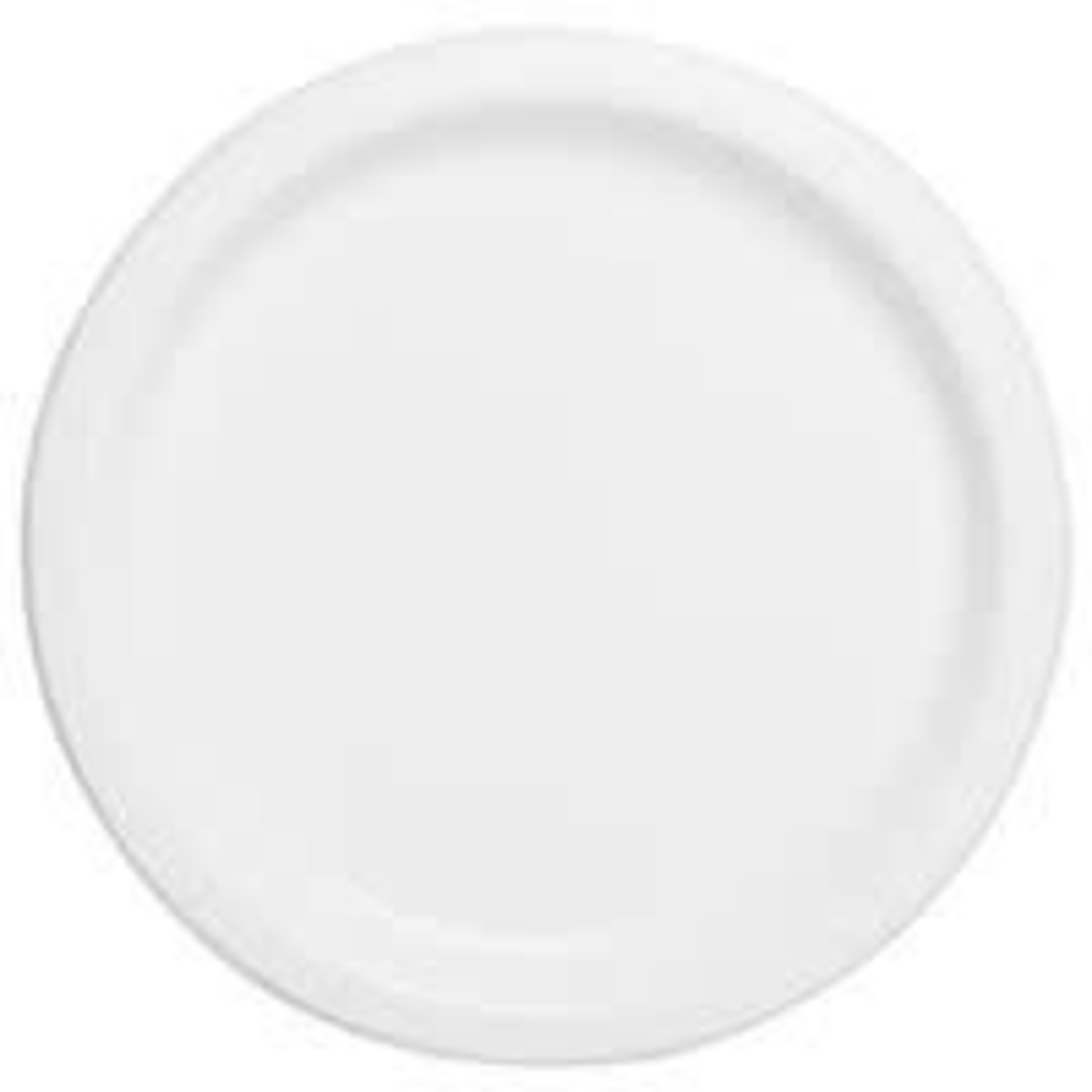 7" White Solid Round Dessert Plates