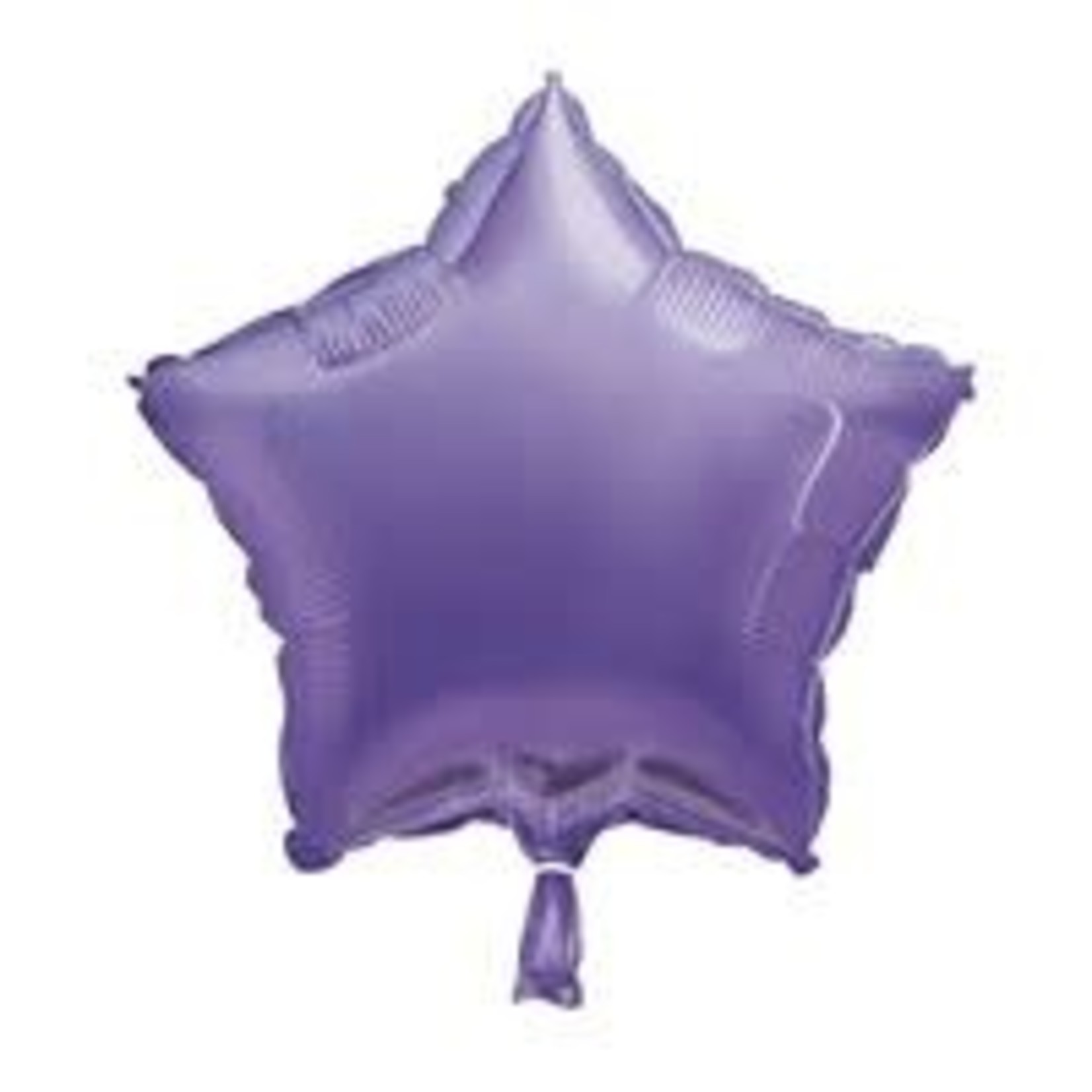 Lavender Solid Star Foil Balloon 18"  Packaged