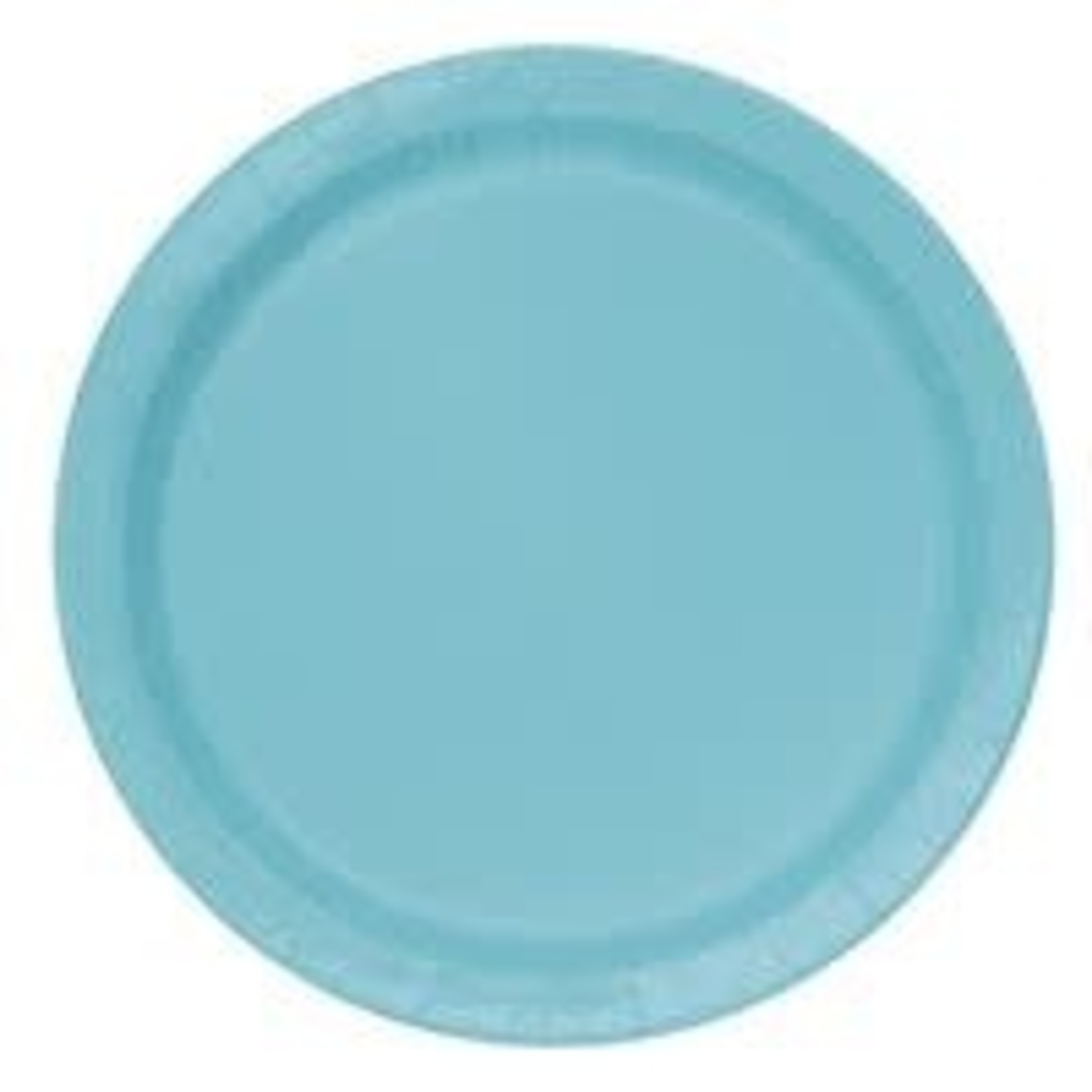 Terrific Teal Round 7" Dessert Plates  20ct