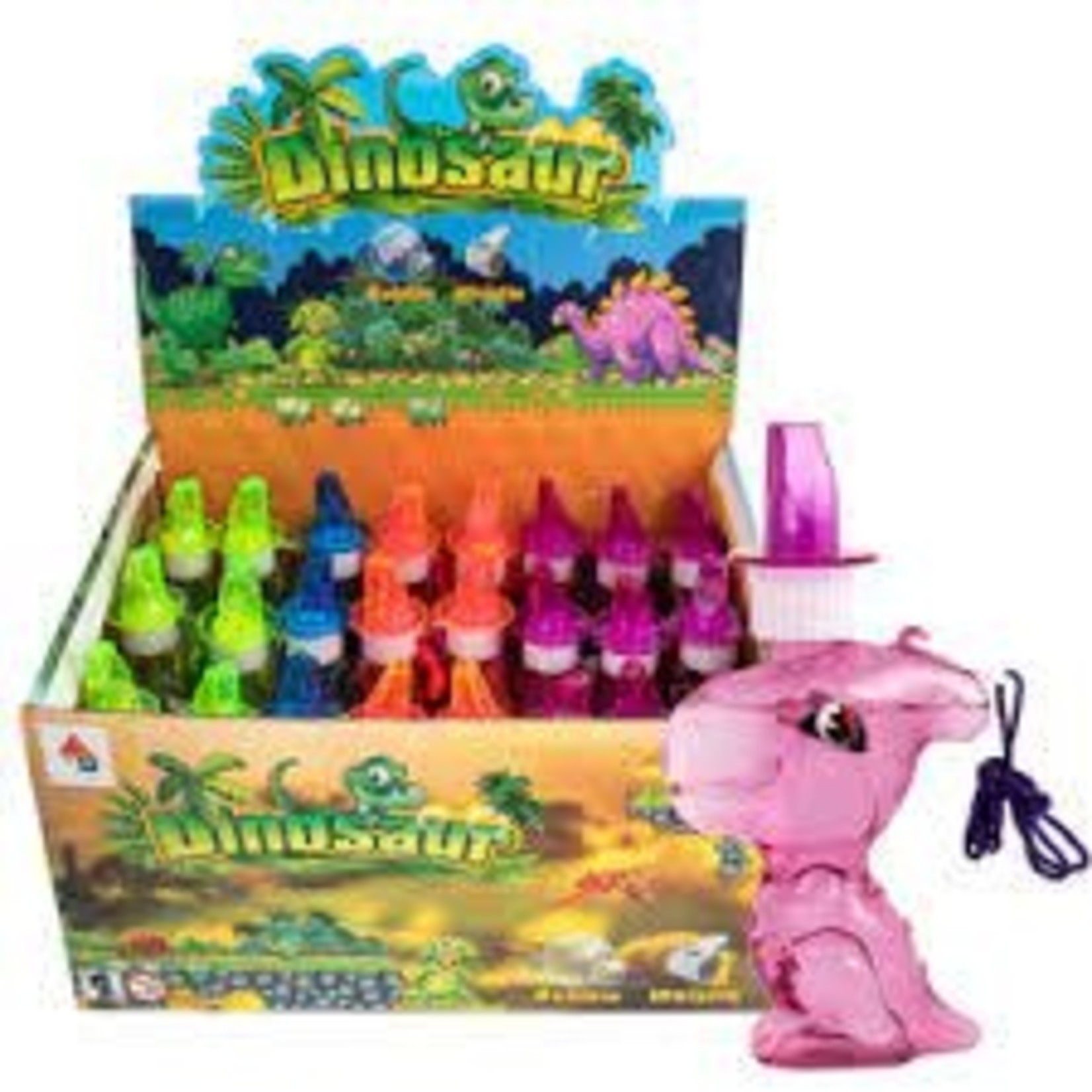 Dinosaur Bubble Whistle 24ct