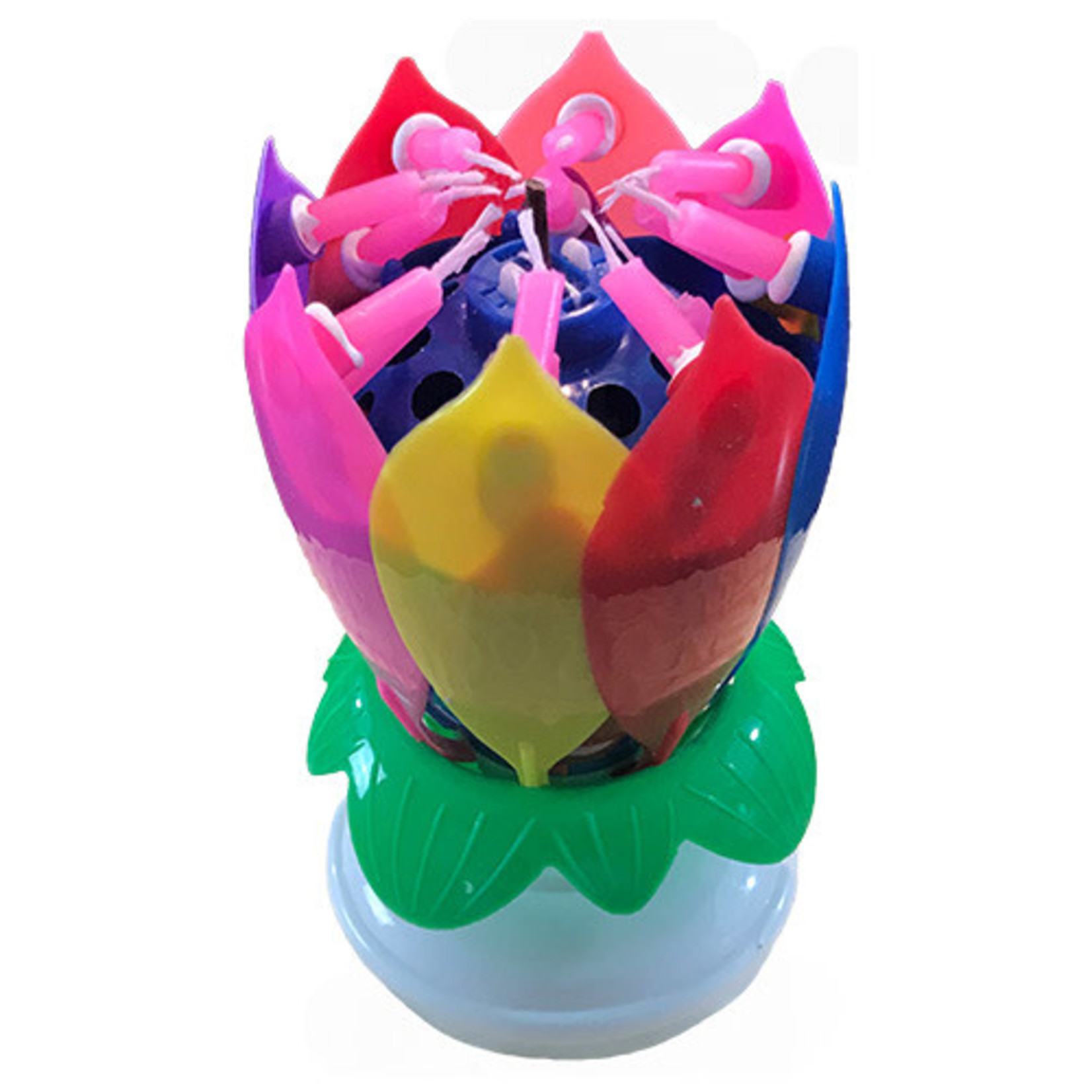 Spinning Musical Flower Candle