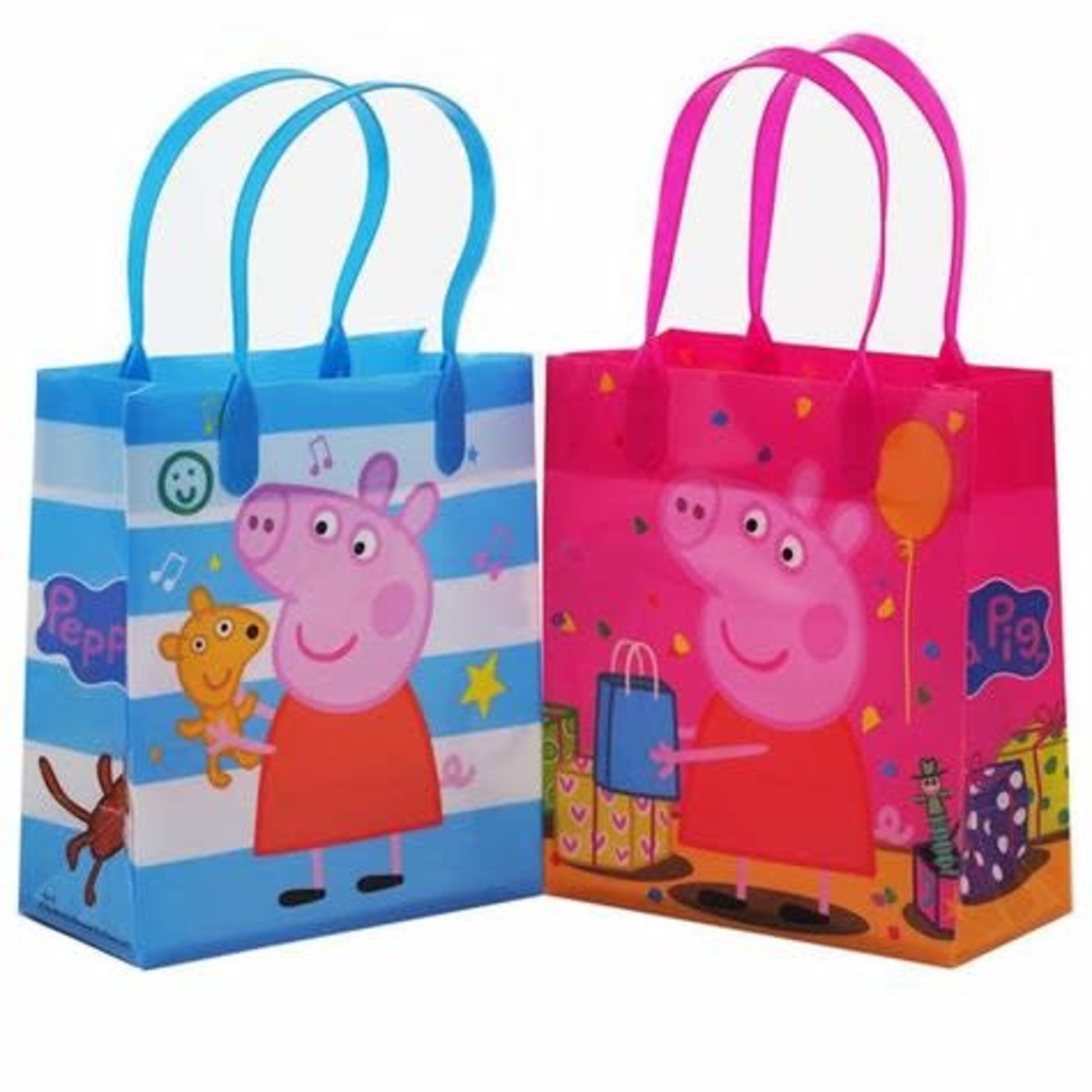 Peppa Pig Plastic Favor Bags 12ct