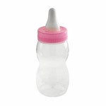 Plastic Baby Bottle 9" - Pink