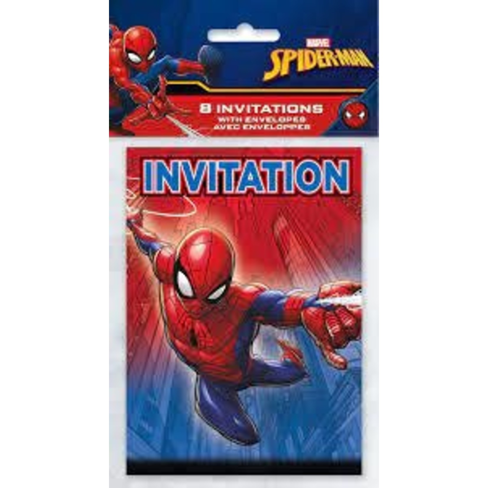 Spiderman Invitation 8ct.