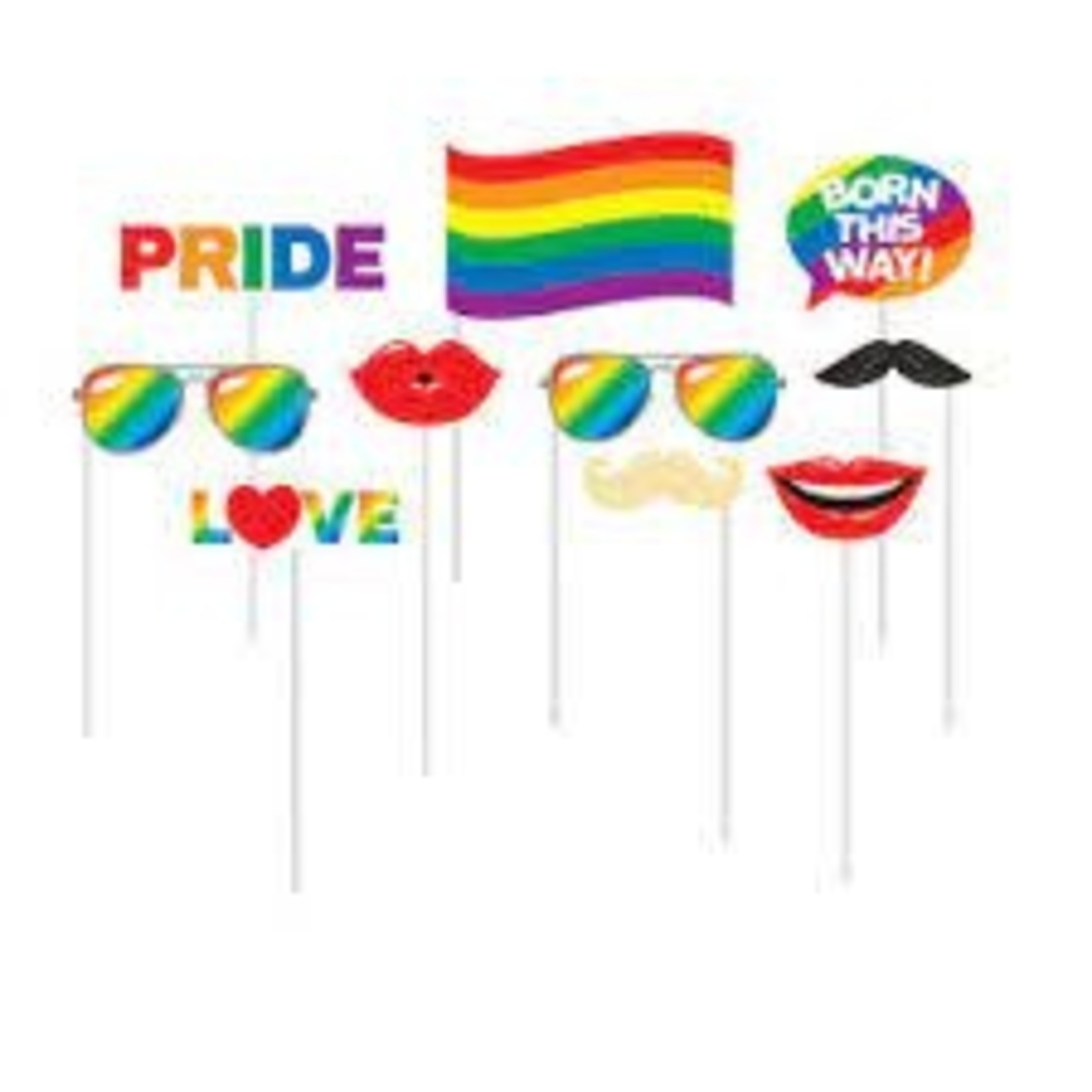 Multicolor Photo Booth Props