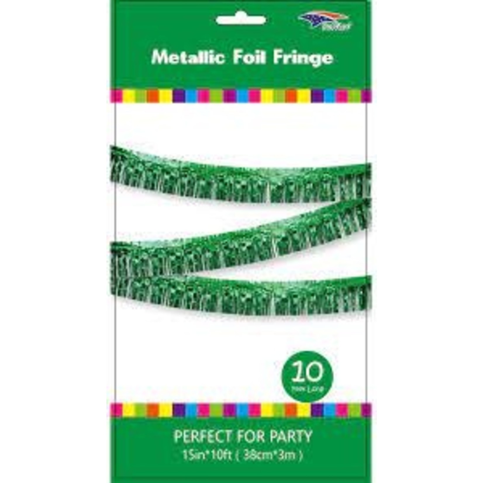 Green Metallic Foil Fringe