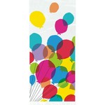 Balloons & Rainbow Birthday Cellophane Bags  5" x 11"  20ct