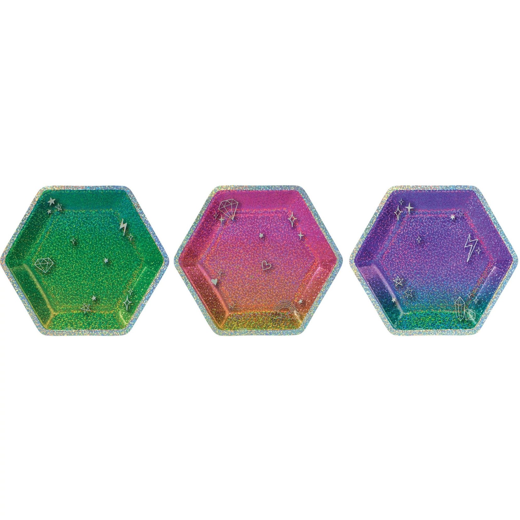 Sparkle Hexagonal Plate