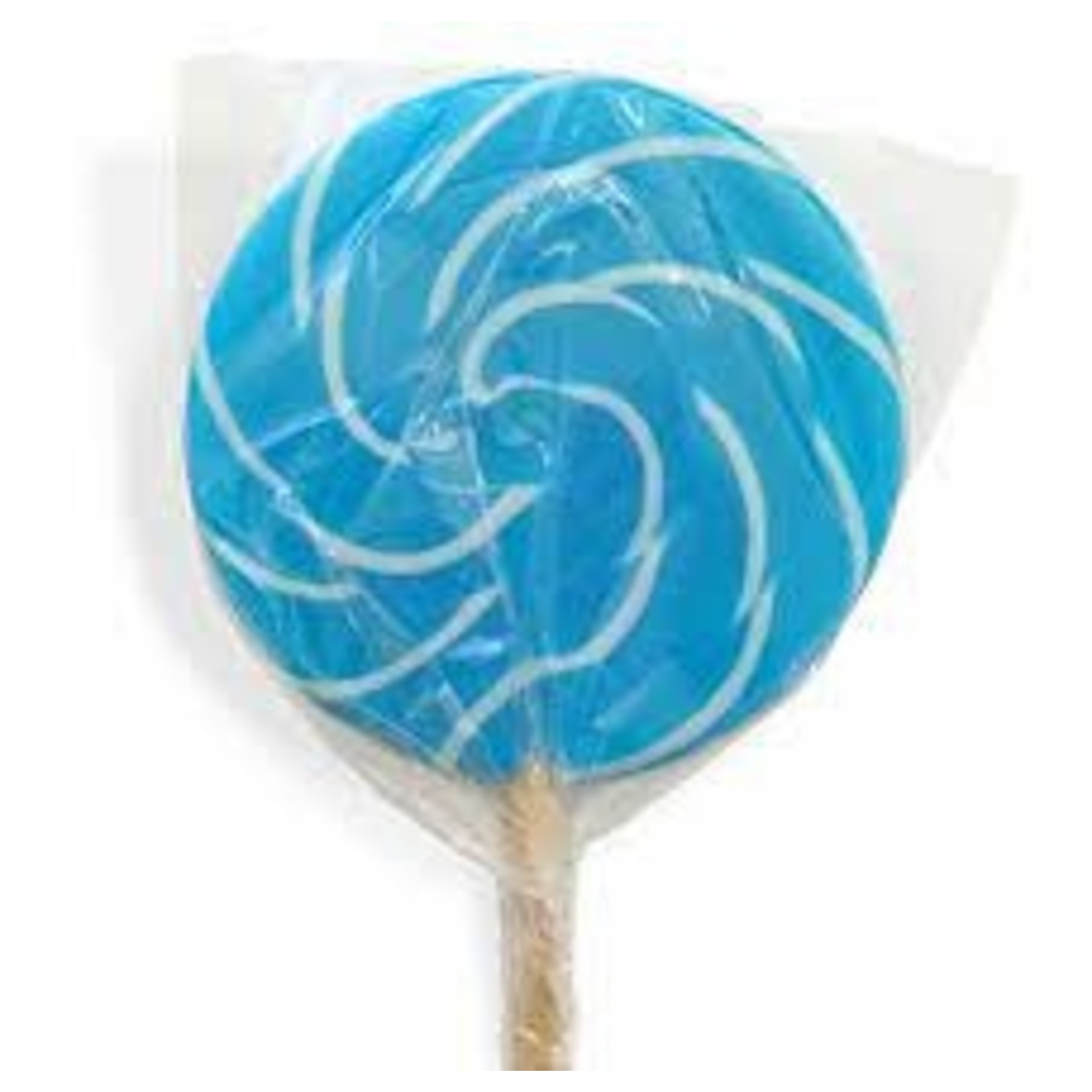 Color Splash Blue Raspberry Swirly Pops  12pcs