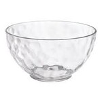 Small Premium Plastic Hammered Bowls 3ct - Clear