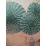 Decorations Glitter Fans Blue