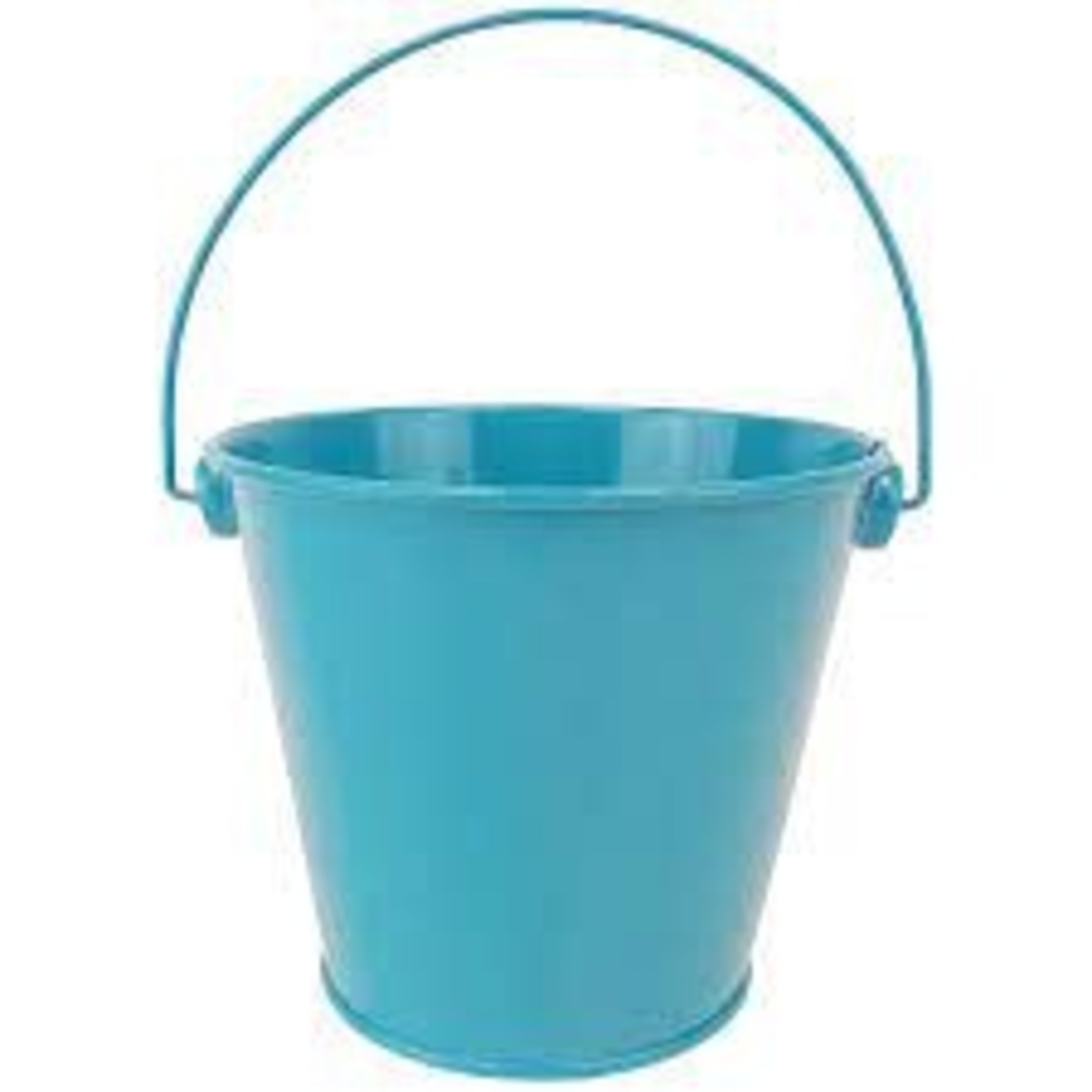 Light Aqua Metal Tail Bucket