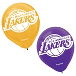 LA Lakers Printed Latex Balloons