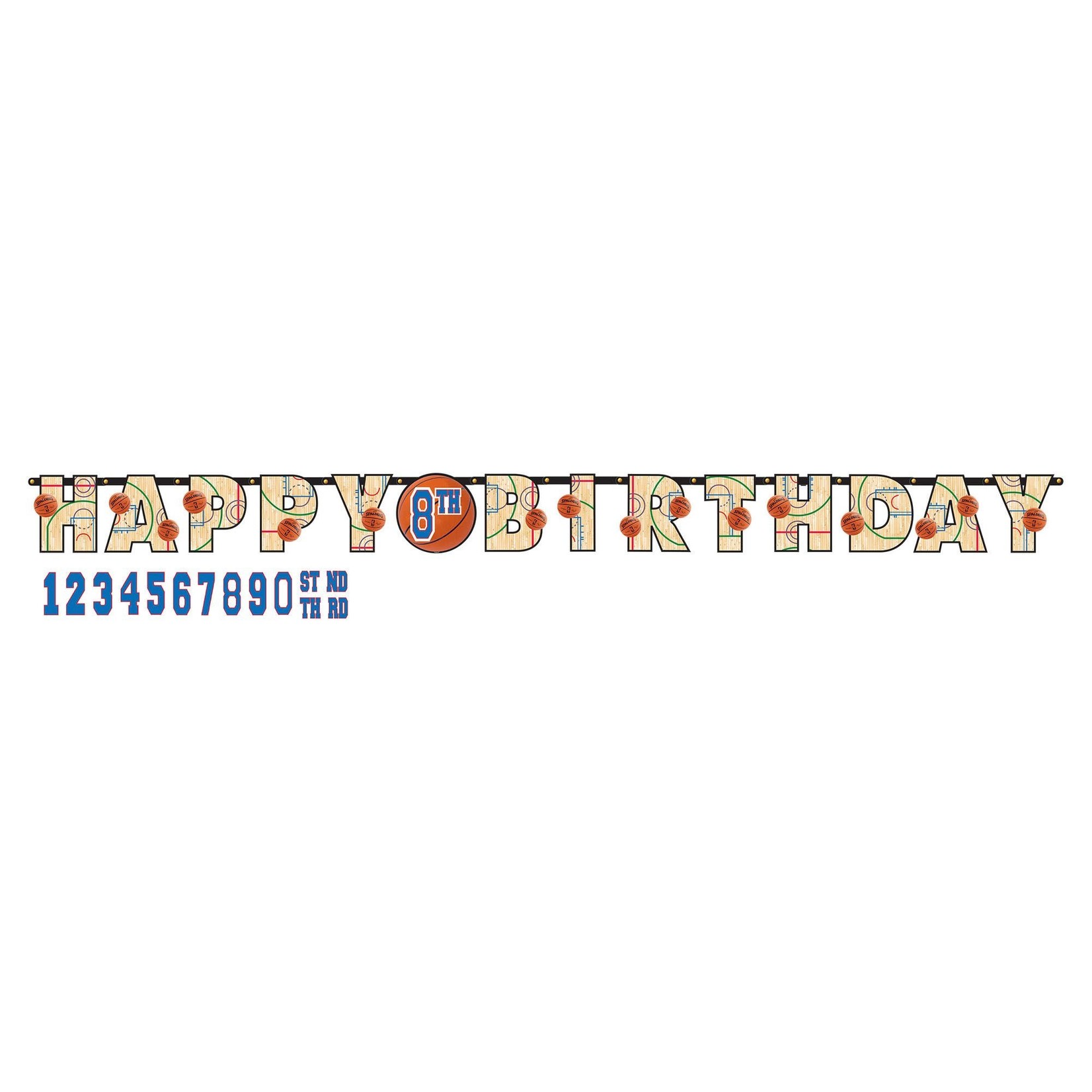 NBA Wilson Jumbo Add-An-Age Letter Banner