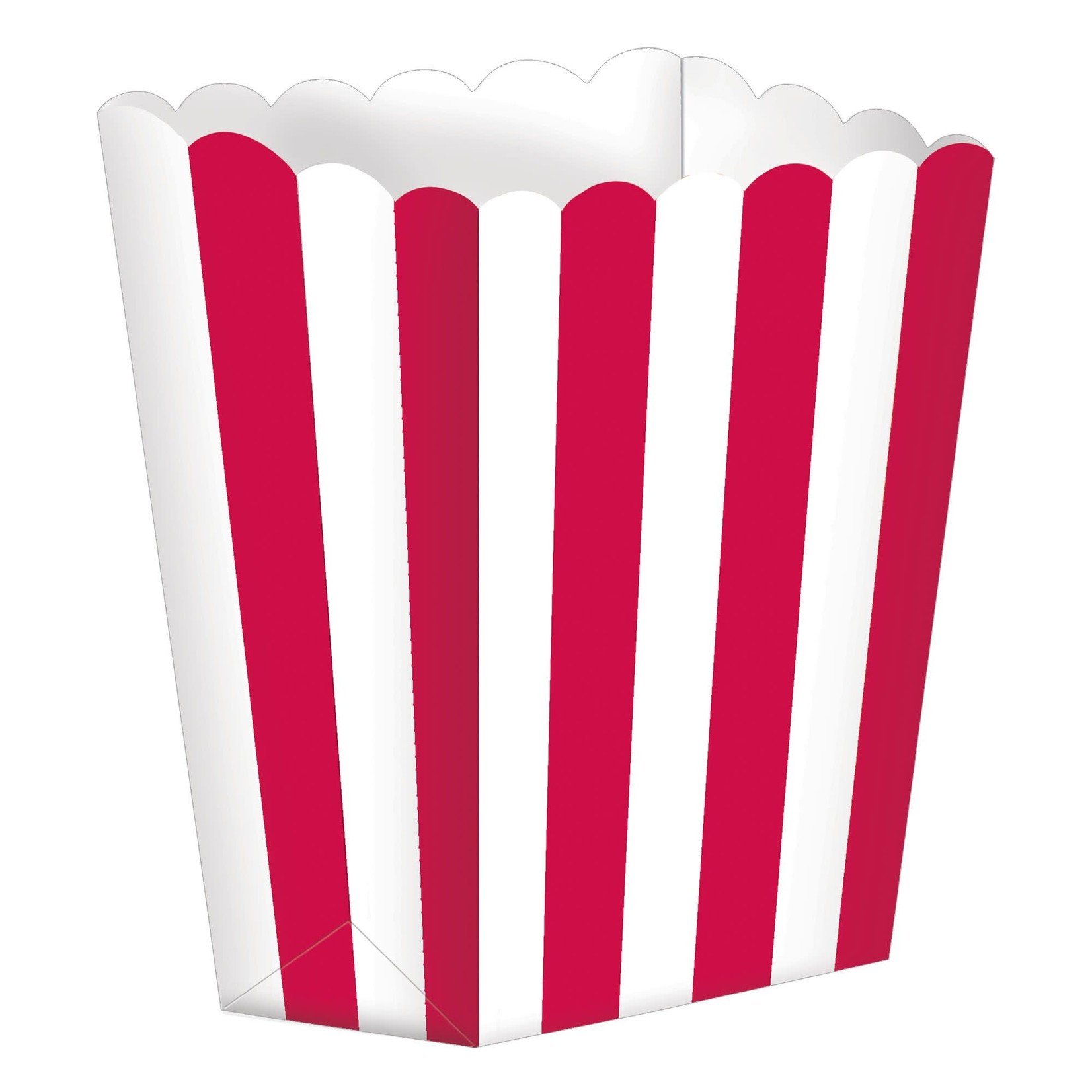 Small Popcorn Shaped Favor Box - Apple Red