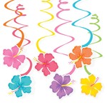 Summer Hibiscus Value Pack Swirl Decoration