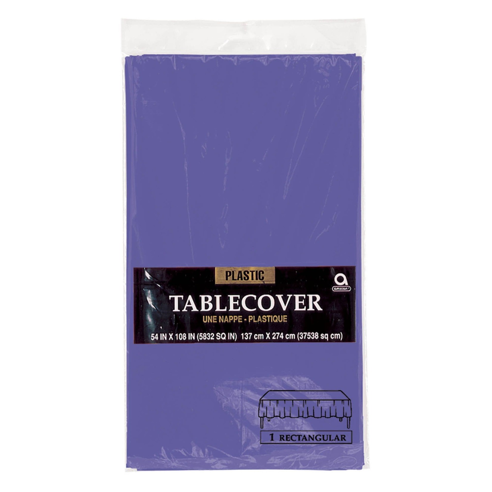 New Purple Rectangle Table Cover 54" x 108"