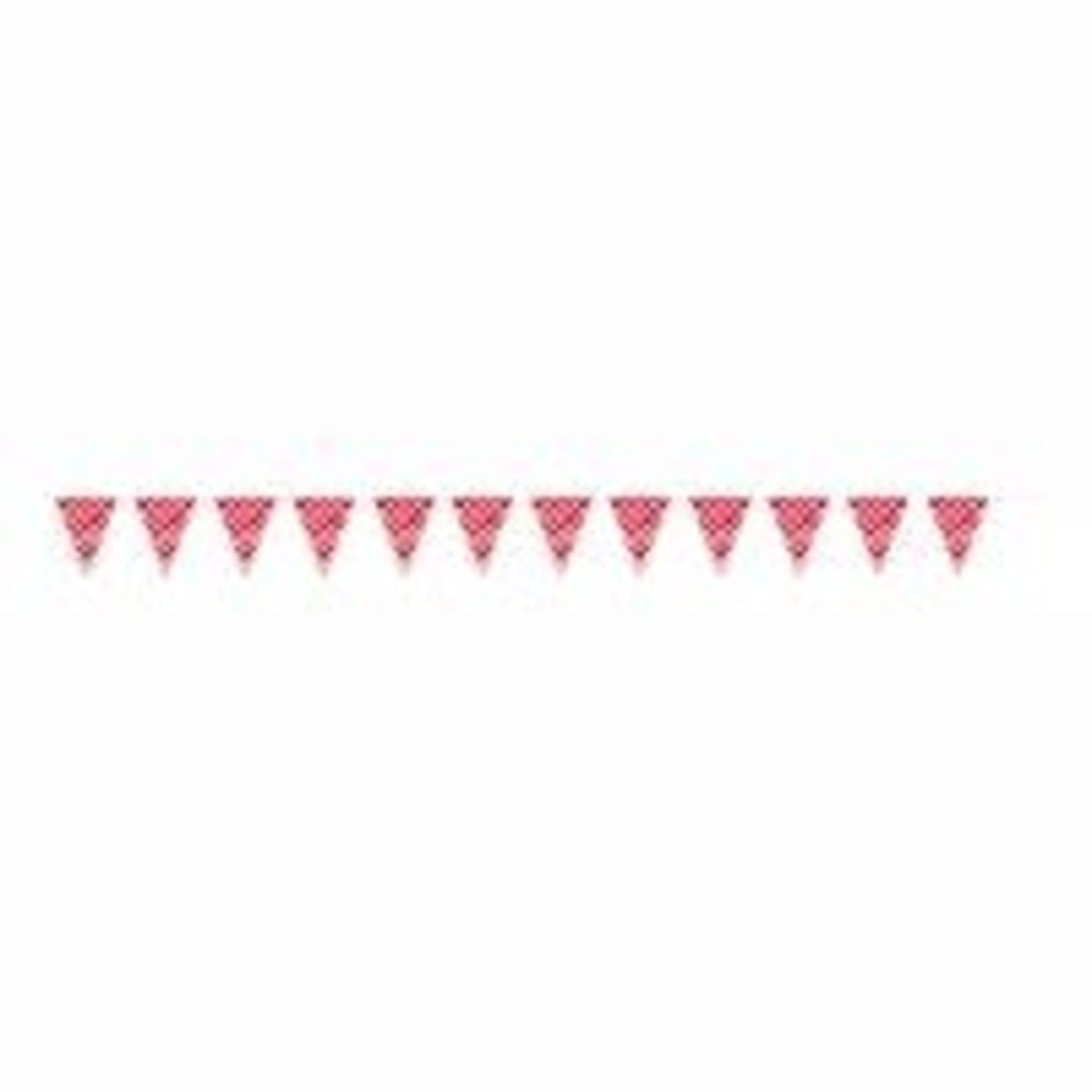 Ruby Red Dots Flag Banner 12ft