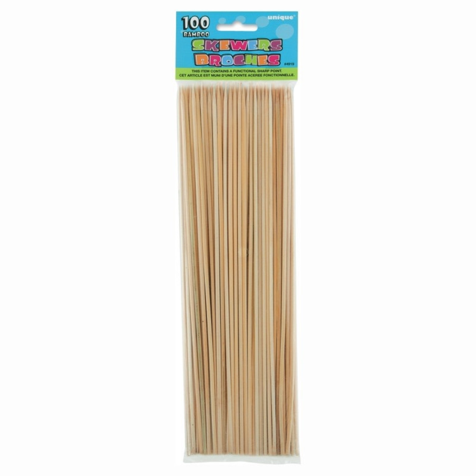 Bamboo Skewers 100ct Packaged