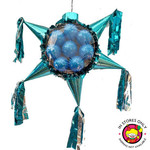 Light Blue Star with Balls Piñata