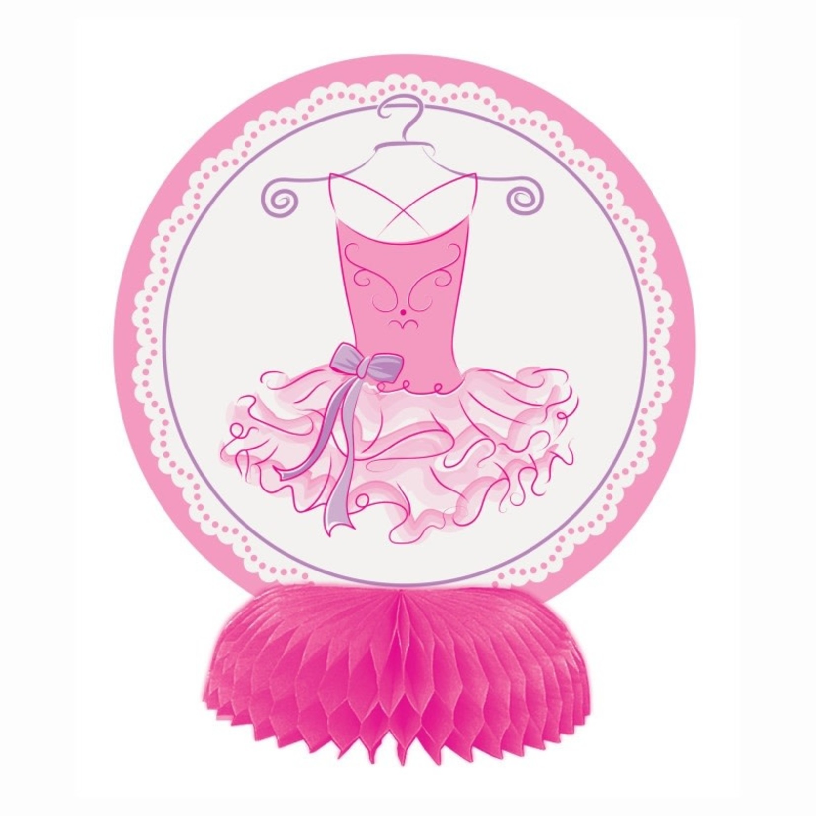 Pink Ballerina Mini Honeycomb Decoration