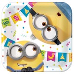 Minions 2 7" Square Plates