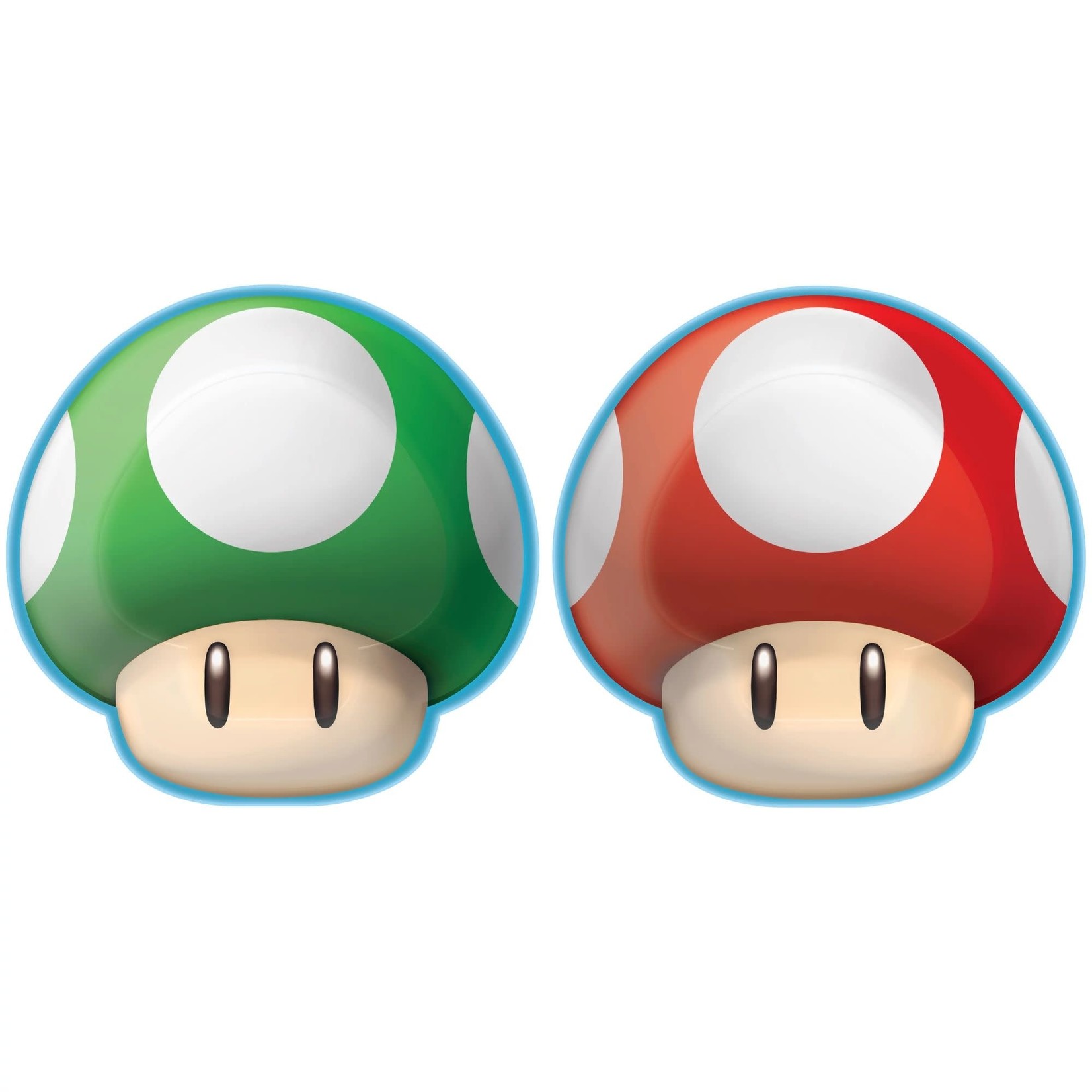 Super Mario Brothers 7" Shaped Plates