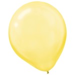 Yellow Sunshine Pearl Latex Balloons - Packaged