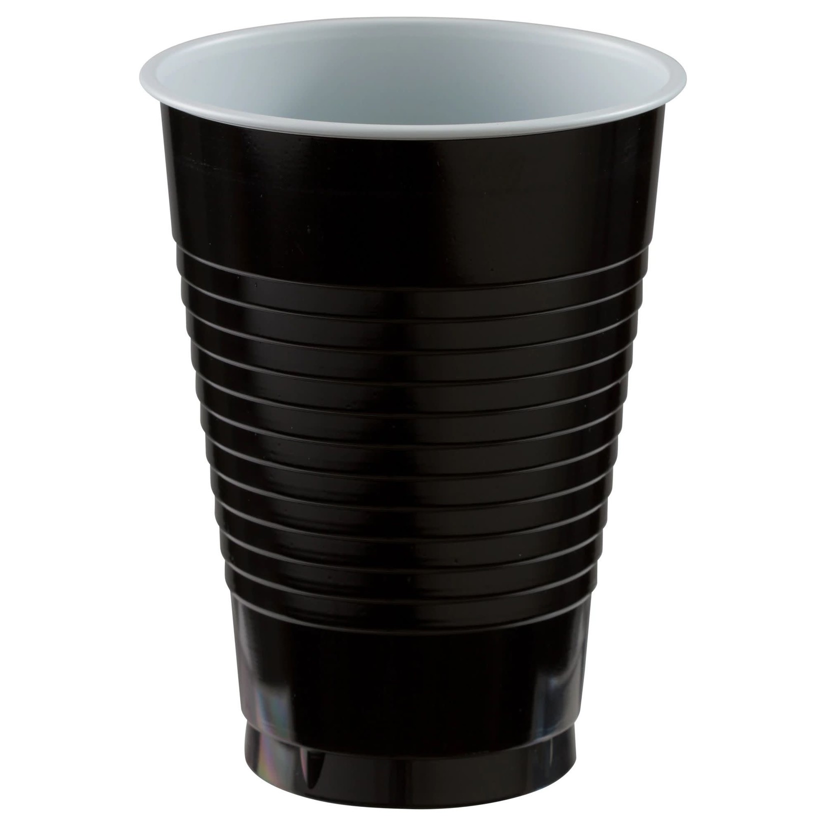 12 oz. Plastic Cups, High Ct. - Jet Black