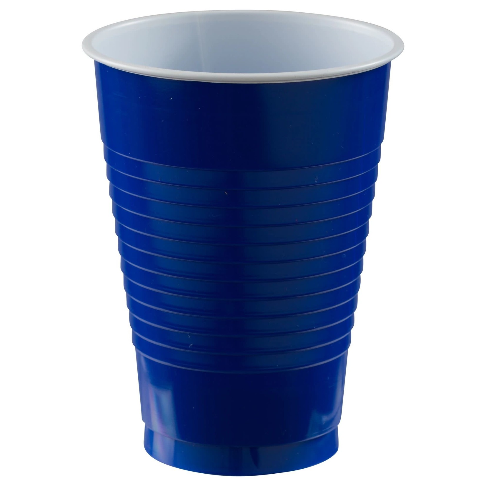 12 oz. Plastic Cups, High Ct. - Bright Royal Blue