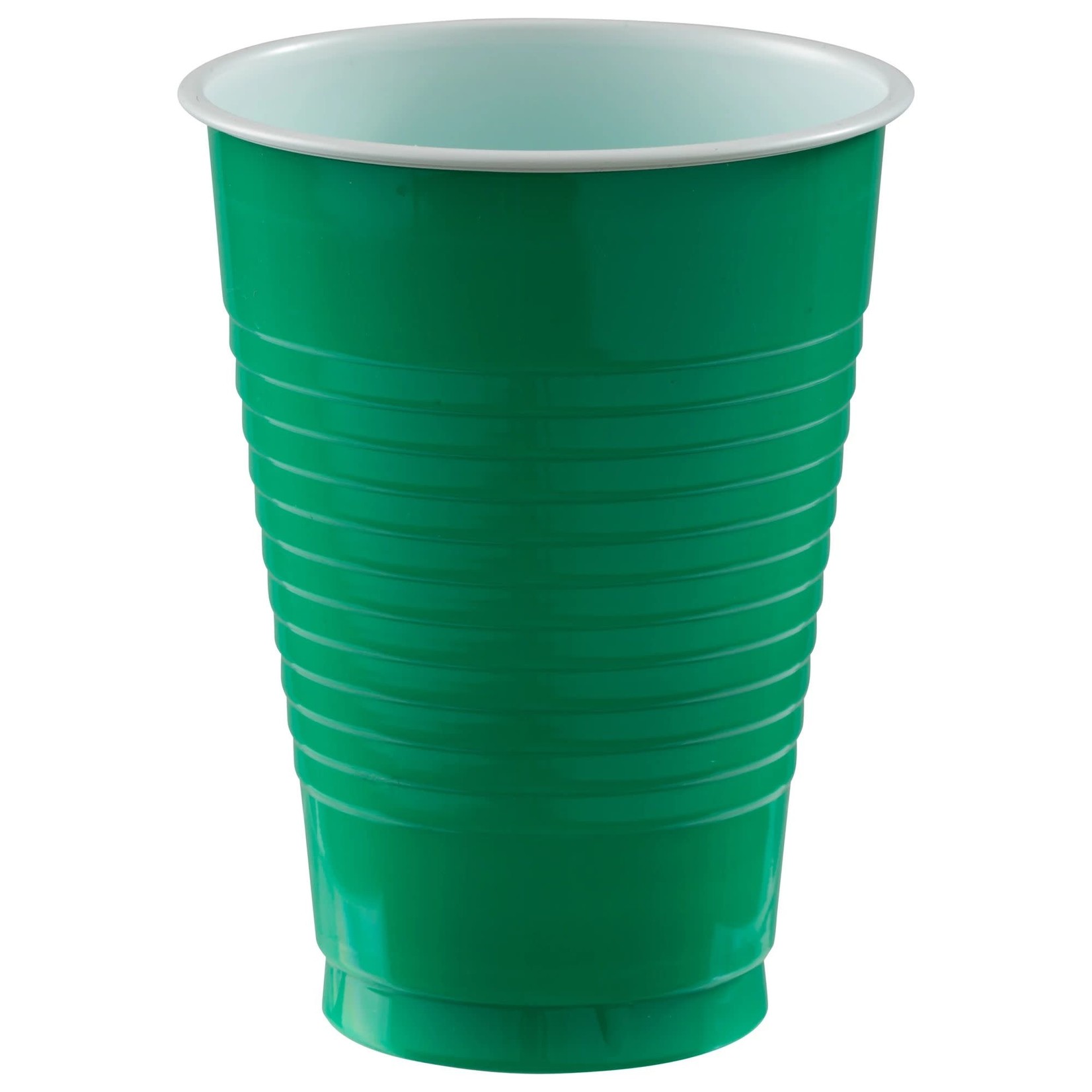 12 oz. Plastic Cups, High Ct. - Festive Green