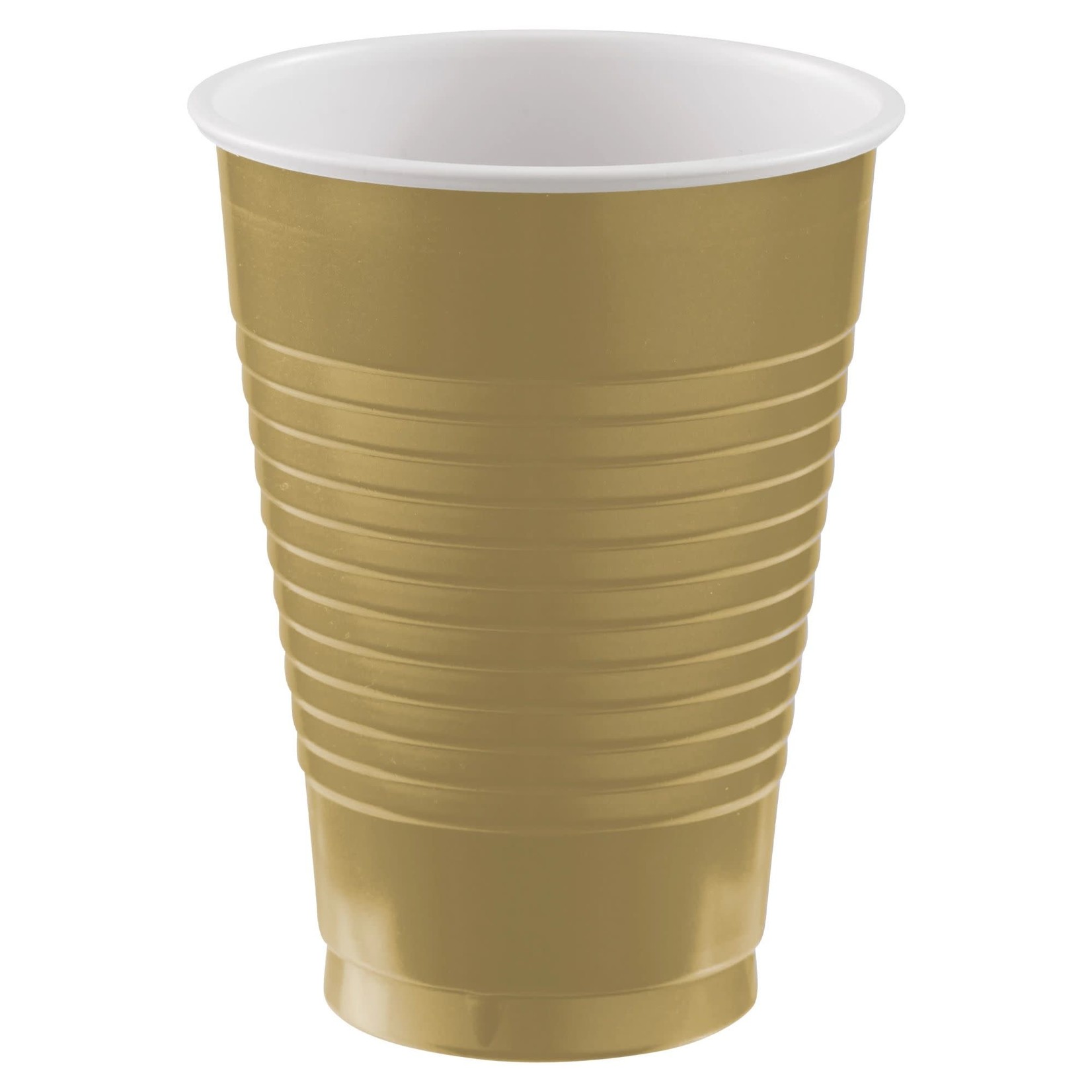 12 oz. Plastic Cups, High Ct. - Gold