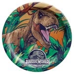 Jurassic World Into the Wild Round Plates, 9"